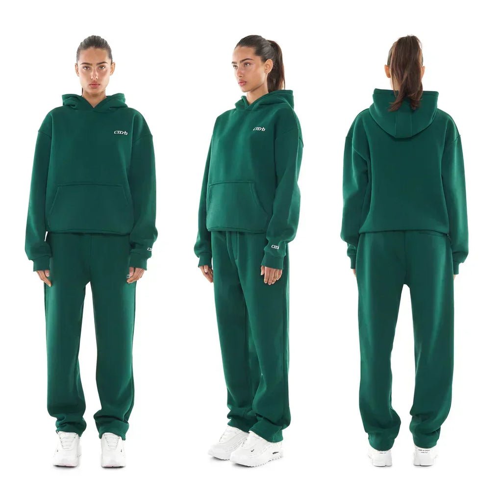 OPEN LEG JOGGER DARK GREEN