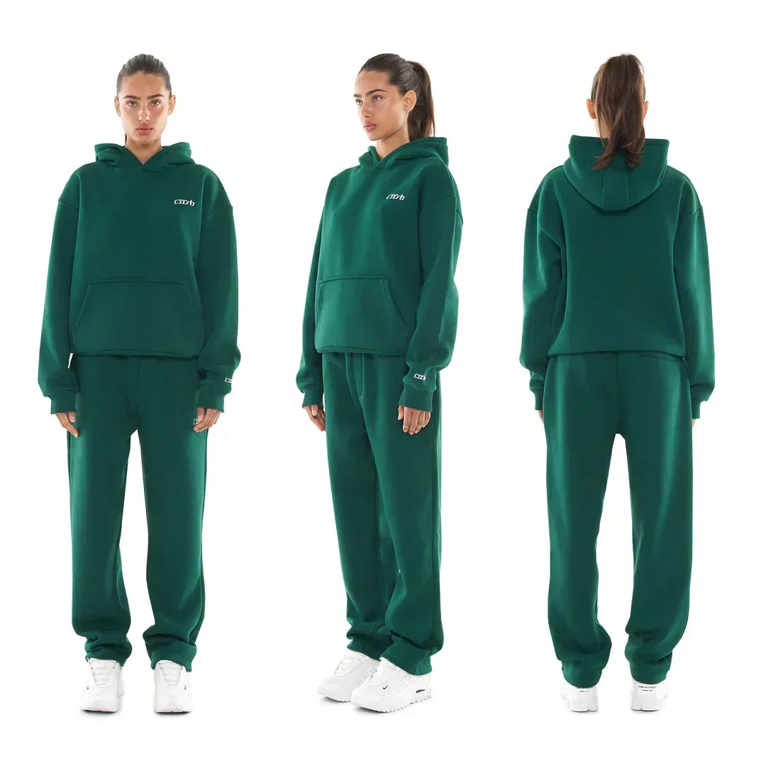OPEN LEG JOGGER DARK GREEN