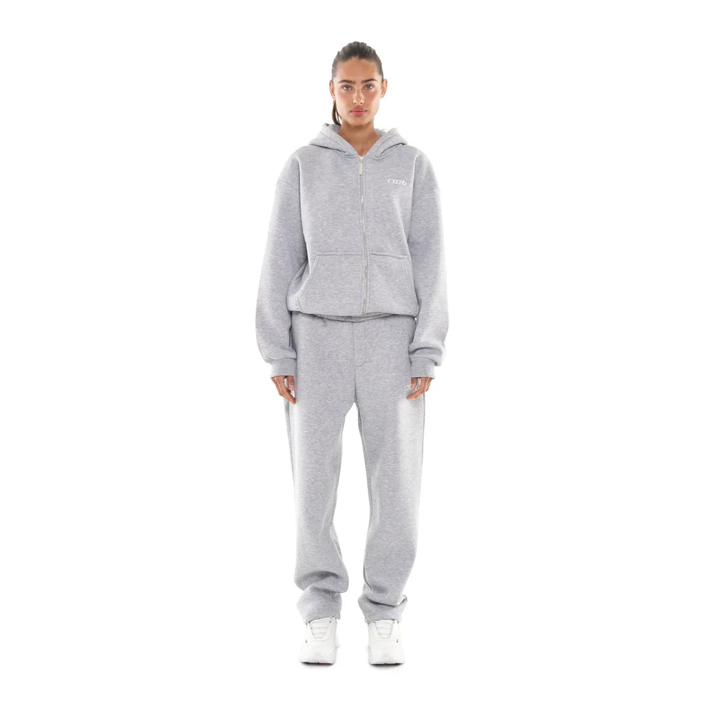 OPEN LEG JOGGER GREY MELANGE