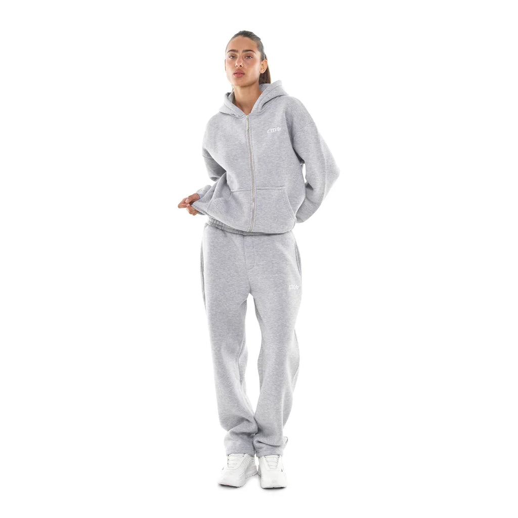 OPEN LEG JOGGER GREY MELANGE