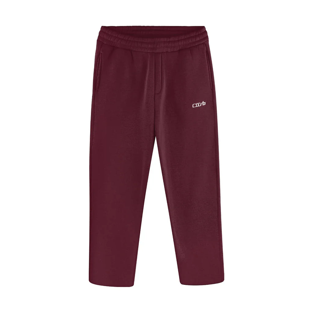 OPEN LEG JOGGER BLACK CHERRY